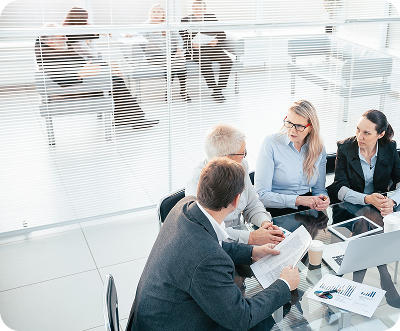Business consultation meeting